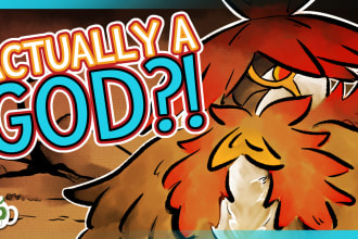 illustrate and design a youtube thumbnail