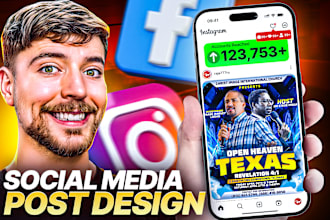 design instagram, facebook posts and banner ads