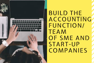 build the accounting function team of sme, start up companies