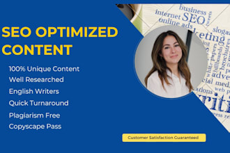 do SEO article writing,website content or blog writing
