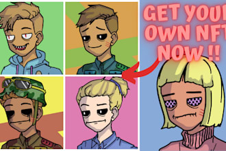 create you a custom nft doodle art collection