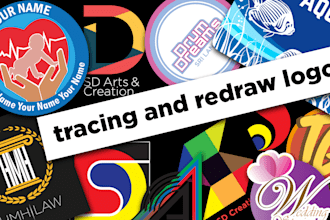 do vector tracing, redraw your logo or any graphic in vector