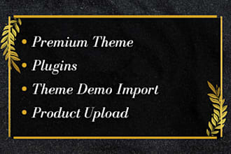 install premium theme and plugins, a template like demo on your website