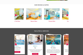 make professional and responsive hotel booking website