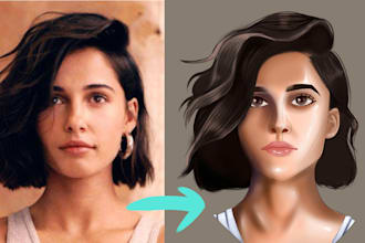 make a digital portrait
