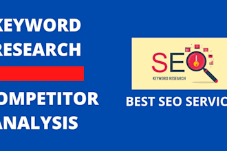 do SEO keyword research and competitor analysis