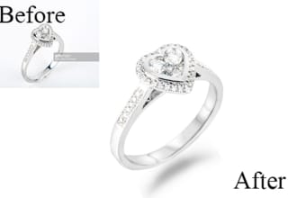 do high end professional jewelry images retouch