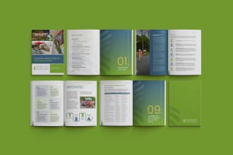 design a professional company profile, annual report or business proposal