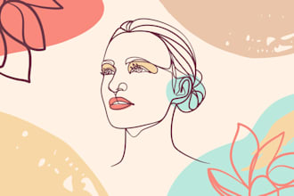 draw minimalist continuous line art