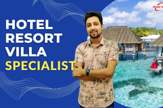 build hotel, resort or villa website with booking system