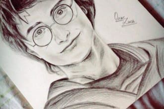 create sketch realistic pencil portraits