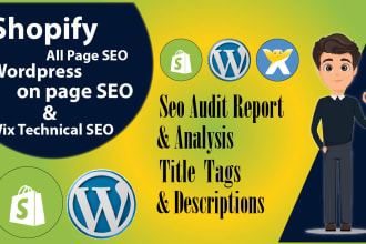 do wordpress on page  or shopify product SEO