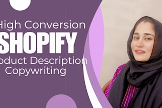 copywrite SEO shopify product descriptions that sell fast