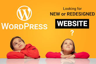 develop professional responsive wordpress website optimized secure SEO friendly