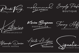 design calligraphy cursive handwriting photography scripted signature logo