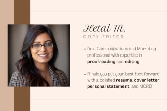 proofread, edit, refine, and write copy for you