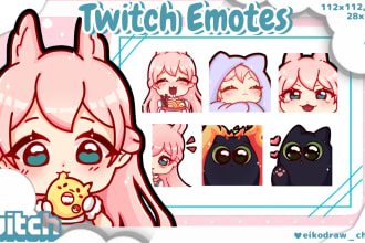 emotes de twitch and sub badges