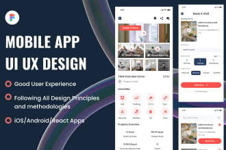design mobile app UI UX and prototype with figma