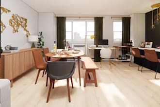 interior design and render your room