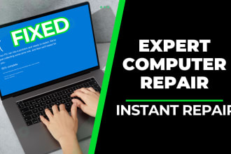 fix, repair any error, windows, mac, computer, laptop and pc cleanup