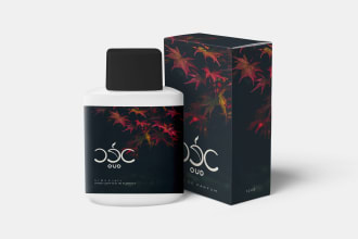 do cosmetic packaging, cosmetic label, tube, jar, can, brand label design
