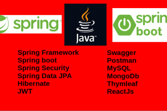 develop web app with java, spring boot, thymleaf react