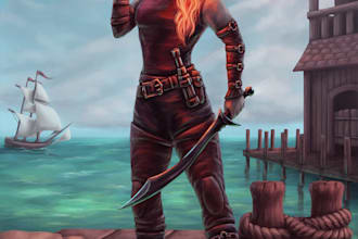 design fantasy dnd characters or dd character