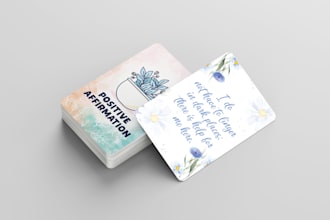 design affirmation card game