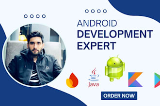 develop android app in android studio using java or kotlin