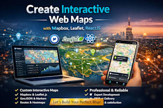 create interactive web maps with mapbox, leaflet, reactjs