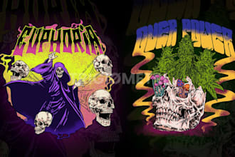 do tshirt design for unique, edgy, artsy streetwear