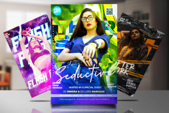 be your designer for event, party , dj night or artist epk