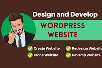 design, develop, revamp or clone fully responsive wordpress website or blog