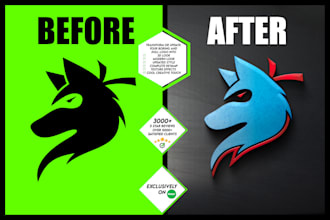 redesign modify or update your old logo design professionally