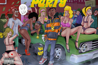 draw cartoon illustration art