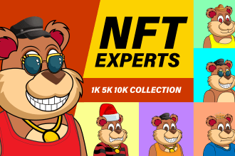 create randomly generated 1k 10k 100k nft art for opensea