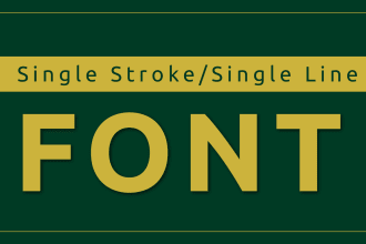 convert any font into single line font format