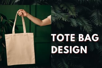 create attractive tote bag design