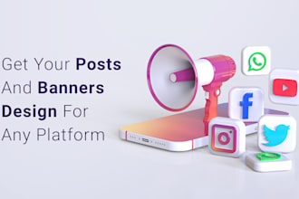 create post, banner, stories for facebook, instagram etc