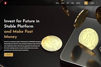 create a responsive investment MLM, PTC, or SMM website