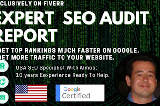 perform an expert SEO audit report to help you rank faster