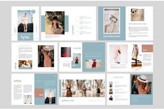 design modern fashion lookbook, product catalogue,line sheet, catalog
