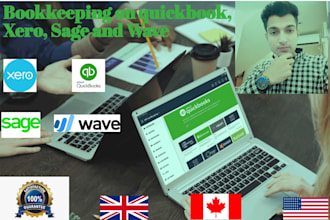 do fast bookkeeping on quickbooks online, xero, sage and wave