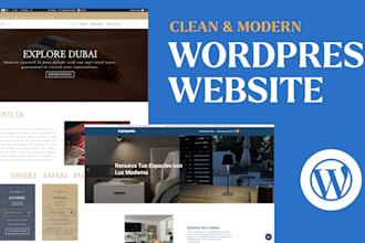 build a wordpress website for your business