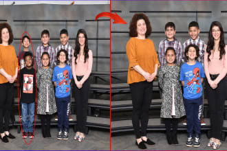 photo editing, add remove object from photo, remove person from photo