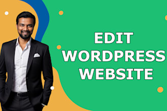 edit wordpress website, wordpress customization, update website