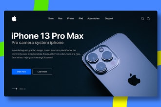 design awesome web header, shopify banner, hero image, and landing page