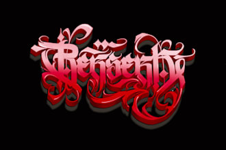 design an exclusive lettering logo high quality for you