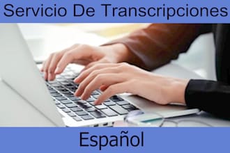 transcripción de audios y videos en español