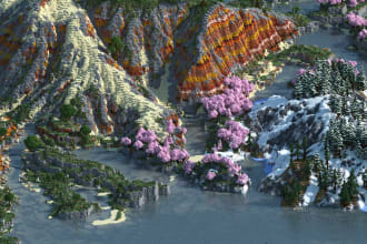 create a custom terrain map in minecraft